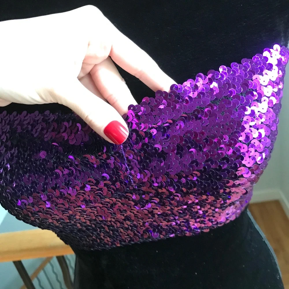 WETSEAL SEQUIN CROP